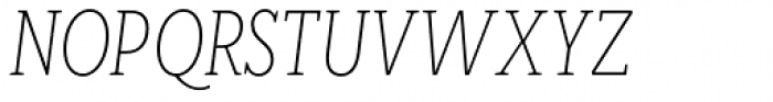 RoglianoPro Condensed Thin Italic Font UPPERCASE