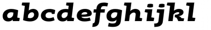 RoglianoPro Expanded Black Italic Font LOWERCASE