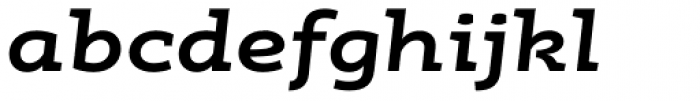 RoglianoPro Expanded Extra Bold Italic Font LOWERCASE