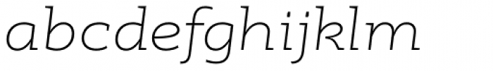 RoglianoPro Expanded Extra Light Italic Font LOWERCASE