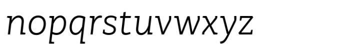 RoglianoPro Normal Light Italic Font LOWERCASE