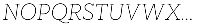 RoglianoPro Normal Thin Italic Font UPPERCASE