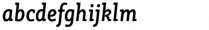 RoglianoPro Semi Condensed Bold Italic Font LOWERCASE