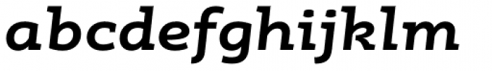 RoglianoPro Semi Expanded Extra Bold Italic Font LOWERCASE