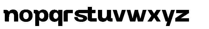Rogta Modern Bold Font LOWERCASE