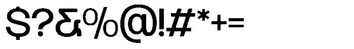 Rogta Modern Light Font OTHER CHARS