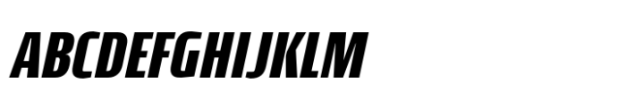 Rogue Sans Nova Bold Condensed Italic Font UPPERCASE