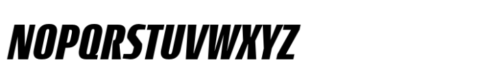 Rogue Sans Nova Bold Condensed Italic Font UPPERCASE