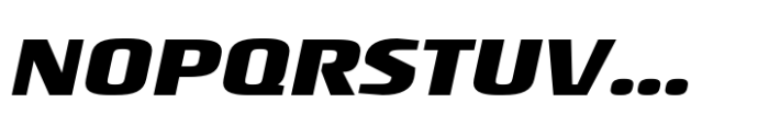 Rogue Sans Nova Bold Extended Italic Font UPPERCASE