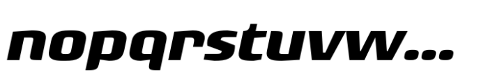 Rogue Sans Nova Bold Extended Italic Font LOWERCASE