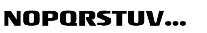 Rogue Sans Nova Bold Extended Font UPPERCASE