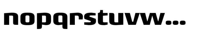 Rogue Sans Nova Bold Extended Font LOWERCASE