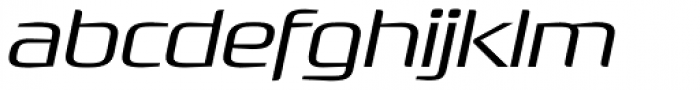 Rogue Sans Nova Extra Light Extended Italic Font LOWERCASE