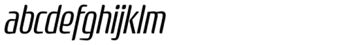 Rogue Sans Nova Light Condensed Italic Font LOWERCASE
