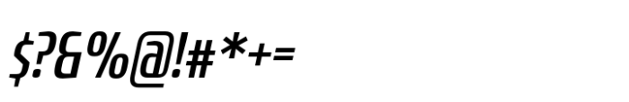 Rogue Sans Nova Medium Condensed Italic Font OTHER CHARS