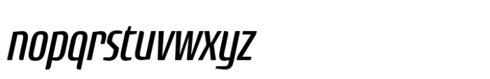 Rogue Sans Nova Medium Condensed Italic Font LOWERCASE