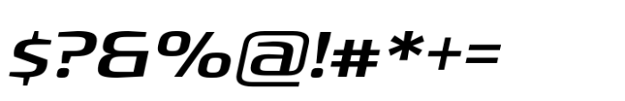 Rogue Sans Nova Medium Extended Italic Font OTHER CHARS