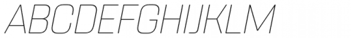 Rohn Rounded Thin Italic Font UPPERCASE