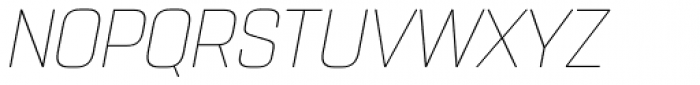 Rohn Thin Italic Font UPPERCASE