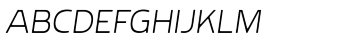 Rohyt ExtraLight Italic Font UPPERCASE