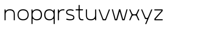 Rohyt ExtraLight Font LOWERCASE