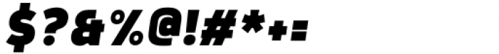 Rohyt Geometric Black Italic Font OTHER CHARS