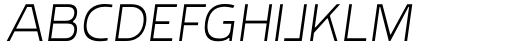 Rohyt Geometric ExtraLight Italic Font UPPERCASE