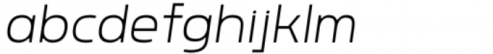 Rohyt Geometric ExtraLight Italic Font LOWERCASE