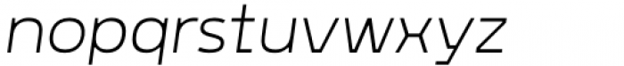 Rohyt Geometric ExtraLight Italic Font LOWERCASE
