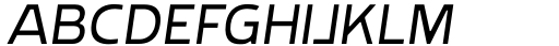 Rohyt Geometric Light Italic Font UPPERCASE