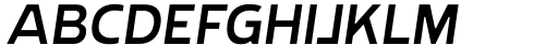 Rohyt Geometric SemiLight Italic Font UPPERCASE