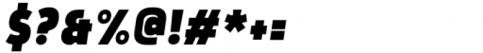 Rohyt Geometric Slim Black Italic Font OTHER CHARS
