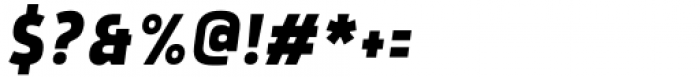 Rohyt Geometric Slim Bold Italic Font OTHER CHARS
