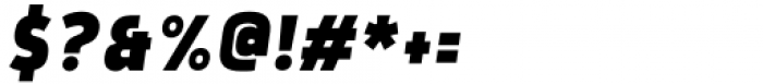 Rohyt Geometric Slim ExtraBold Italic Font OTHER CHARS