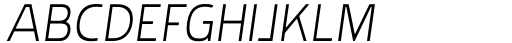 Rohyt Geometric Slim ExtraLight Italic Font UPPERCASE