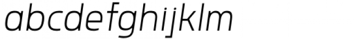 Rohyt Geometric Slim ExtraLight Italic Font LOWERCASE