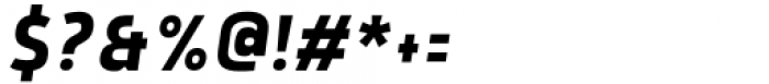 Rohyt Geometric Slim Italic Font OTHER CHARS