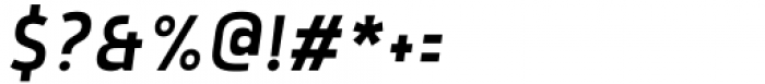 Rohyt Geometric Slim SemiLight Italic Font OTHER CHARS