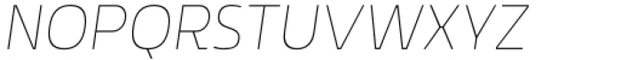 Rohyt Geometric Slim Thin Italic Font UPPERCASE