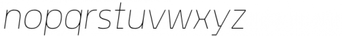 Rohyt Geometric Slim Thin Italic Font LOWERCASE