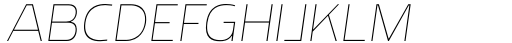 Rohyt Geometric Thin Italic Font UPPERCASE