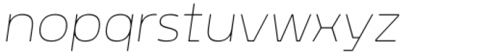 Rohyt Geometric Thin Italic Font LOWERCASE