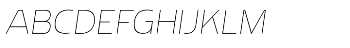 Rohyt Thin Italic Font UPPERCASE