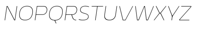 Rohyt Thin Italic Font UPPERCASE
