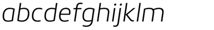 Roihu Extra Light Italic Font LOWERCASE