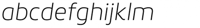 Roihu Thin Italic Font LOWERCASE