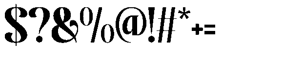 Roilega Bold Font OTHER CHARS