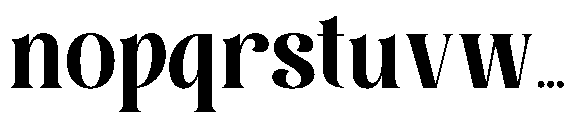 Roilega Bold Font LOWERCASE