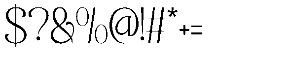 Roilega Extra Light Font OTHER CHARS