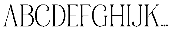 Roilega Extra Light Font UPPERCASE